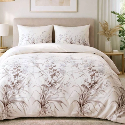 31513/1 Darymex Flanell-Bettwäsche, Beige, Löwenzahn – Set, 100 % Baumwolle, warm und weich