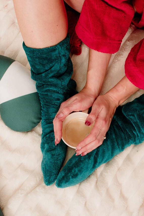 553/554 Wellsoft Smooth Schlafsocken De Lafense - grün