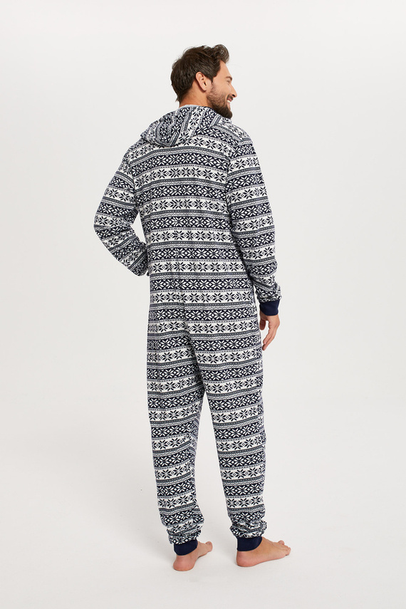 Alaska Herren Jumpsuit Italienische Mode - marineblau