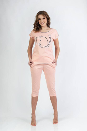 686 Regina Damenpyjama – Aprikose