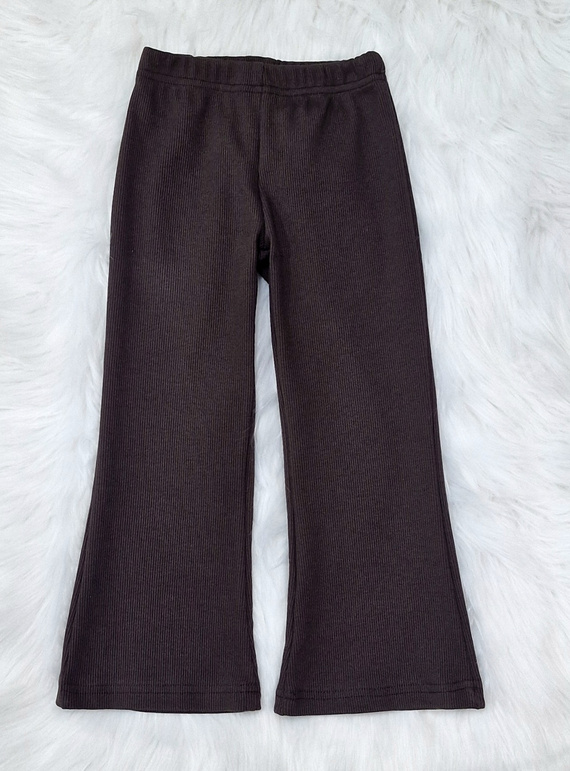 Bambarillo Rippenhose, Schokolade – Rippstrick, Baumwolle mit Elasthan