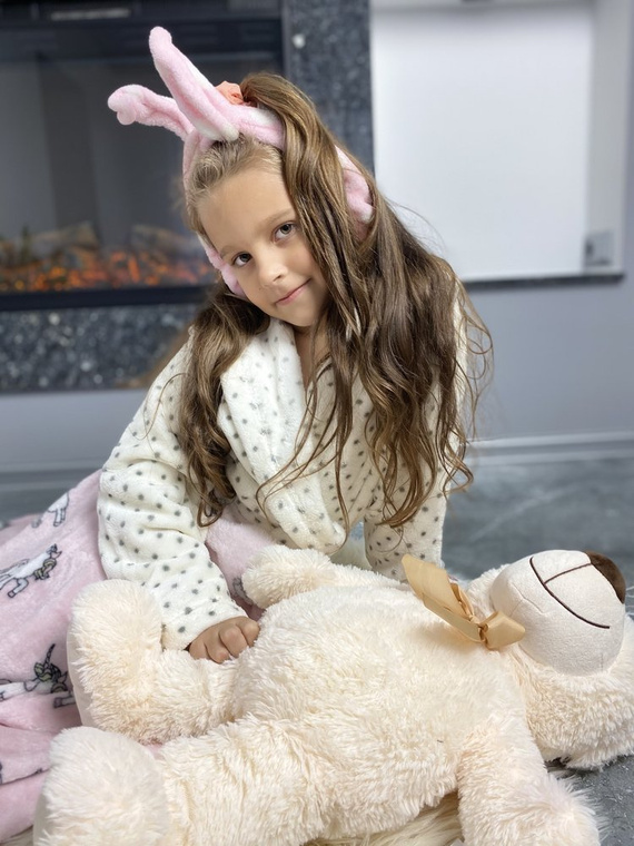 367 Melanie Forex Kinder Bademantel - ecru