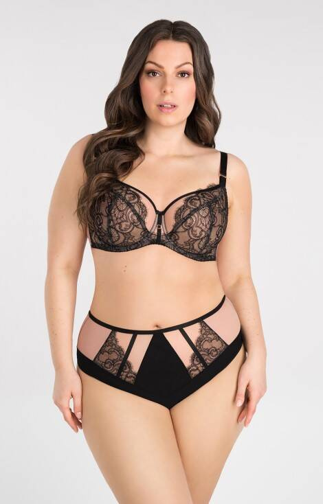 Gorsenia K 834 Schwarz bis Schwarz Soft Bras Schwarz