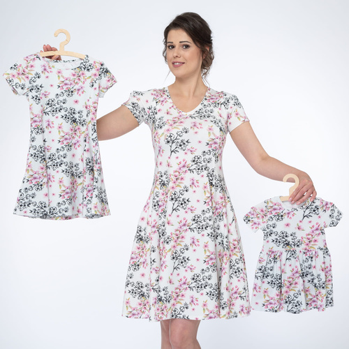 Babybody Milk & Love Blumen hell Baumwolle kurzarm