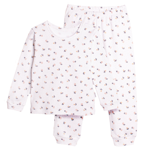 Nicol 220036 Mädchen Pyjama 100% Baumwolle weich bequem Blumen