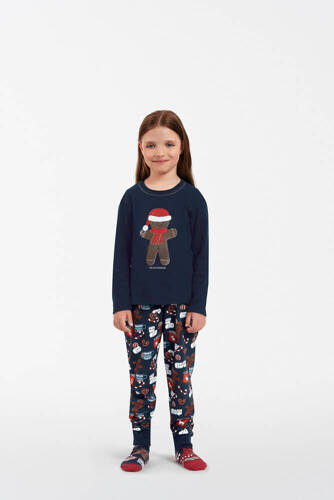 Makala Kinderschlafanzug Italian Fashion - navy blau/print