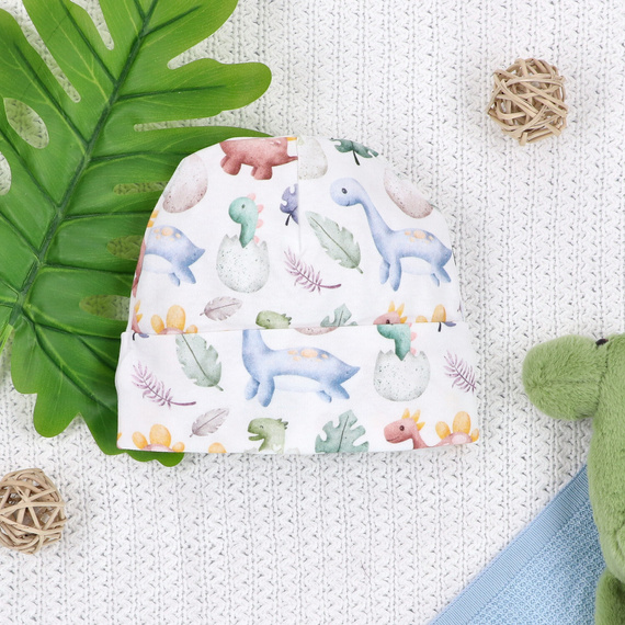 ABN-5580 Dino Explorer Nini Babymütze – Bio-Baumwolle, weich und luftig