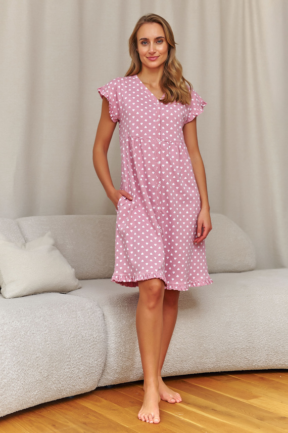 Doctor Nap 7455 Stillnachthemd 100% Baumwolle