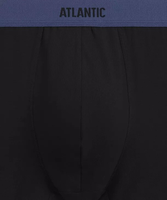 Herrenboxershorts Atlantic 3MH-0111 A3 3er-Pack braun-indigo-khaki – 95% Baumwolle, eng anliegend