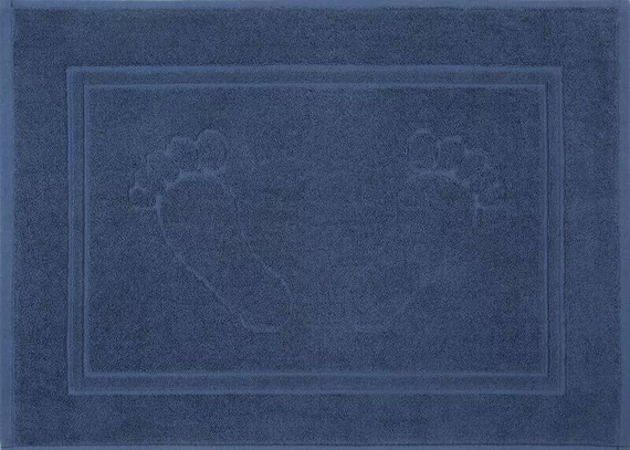 Marineblauer Badezimmerteppich Sammy Eurofirany