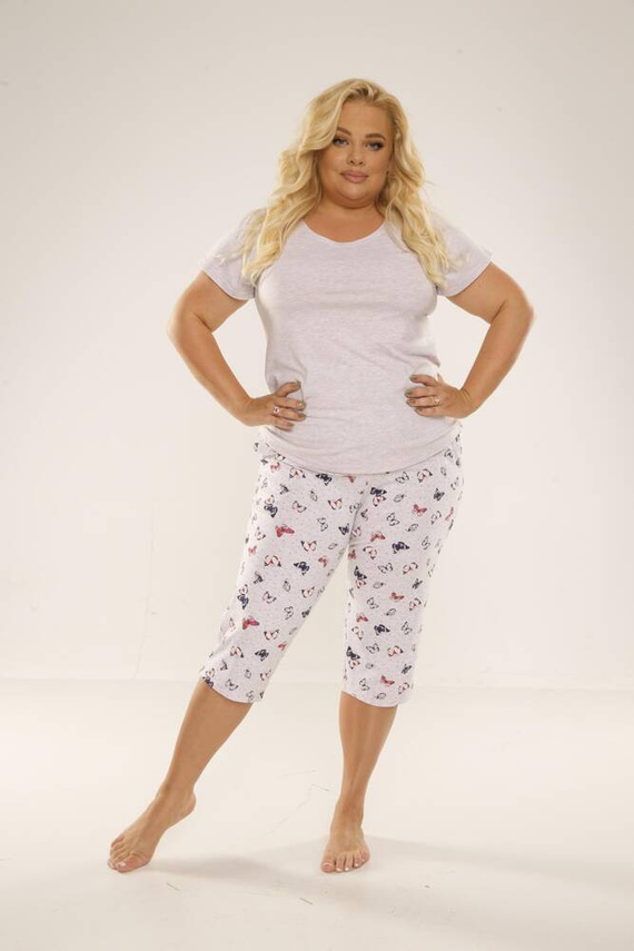 483 Mariposa Forex Damen Schlafanzug - beige melange