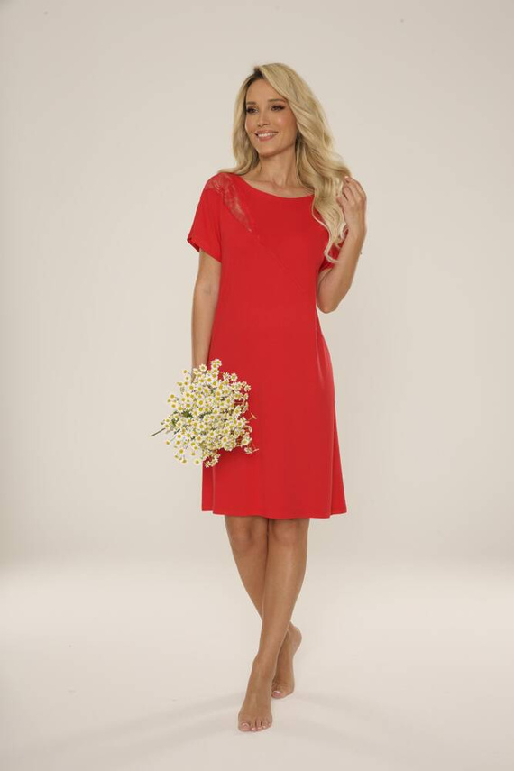 737 Velar Forex Nachthemd - rot