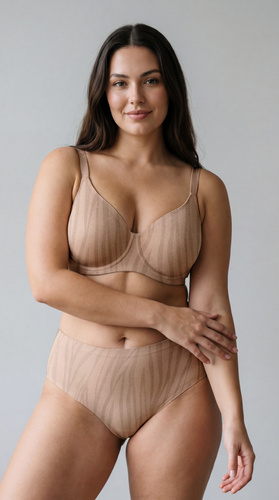 Biustonosz Soft Unikat Lima beige, weiche Komfort-Cups