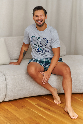 Herrenpyjama Doctor Nap 7401 Tennis 95% Baumwolle