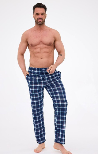 691/61 Cornette Herren-Pyjamahose – lang, kariert, Baumwolle