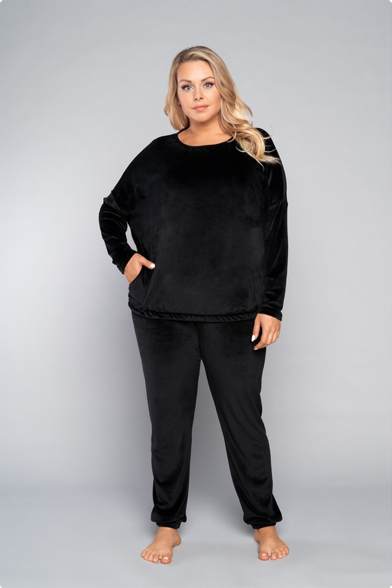 Juga Women's Long Set. ärmel, Länge. italienische Mode Kamelhosen 