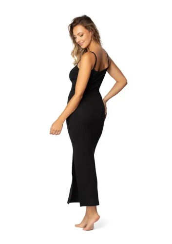 DK-K-P7 DKaren Baumwollkleid – Schwarz