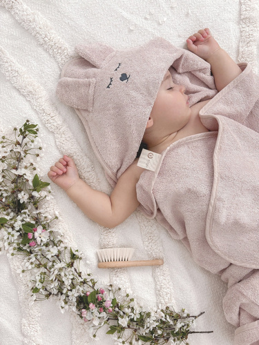 Yosoy Bambushandtuch mit Ohren – Beige