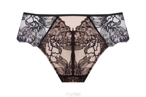 Unikat Kiana Damen Slip schwarz Spitze klassisch