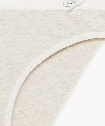 Höschen 3CLP-002 Sport Atlantic – Baumwolle, klassischer Schnitt, 3 Stück in einer Box graphit/rosa/beige