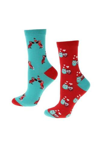 CSLW300-018/2 Damensocken Valentinstag Moraj – blau rot