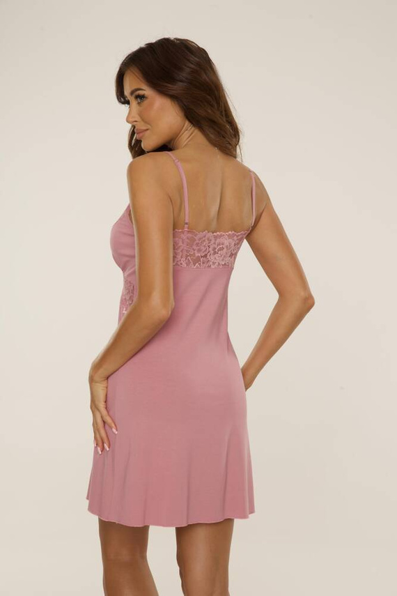 639 Noela De Lafense Nachthemd - schmutzig rosa