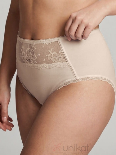 Damen Slips Unikat Brenda beige bequem elegante Spitzen Slips