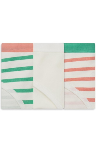 36508-K083 Henderson Damen-Slips in Ecru – Baumwoll-Bikini im 3er-Pack