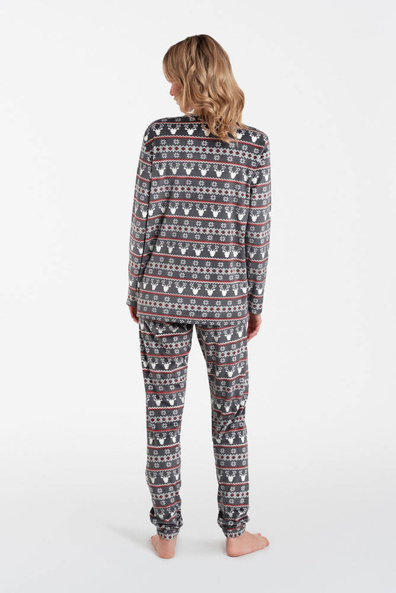 Island Fleece Damen Set Italian Fashion - Graphitdruck