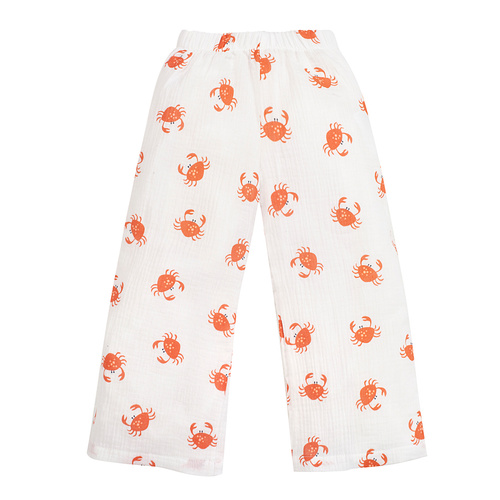 Ecrufarbene Pinocchio-Musselin-Culottes von Crabs – sommerliche Leichtigkeit und maritimer Stil