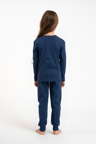 Lita Mädchen-Schlafanzug Italian Fashion - navy blau