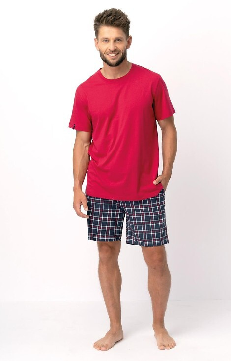 MNS 453 Key Herrenpyjama – rot
