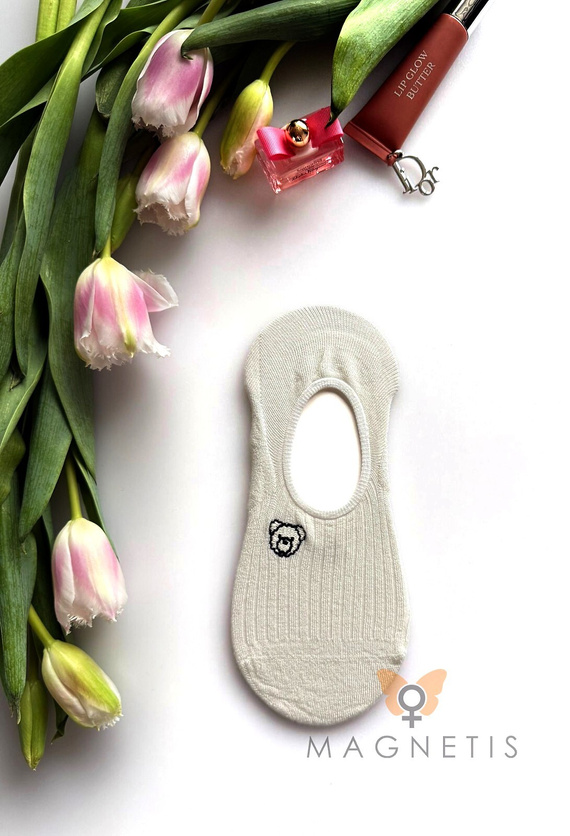 Damen Ballerina-Füßlinge YN-251131 Magnetis – Viskose mit Silikon an der Ferse