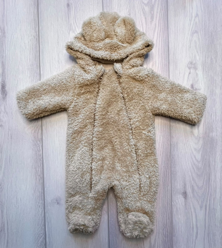 Kombination MIŚ Mamatti KL012 Beige, doppellagig, Baumwolle mit Füßchen