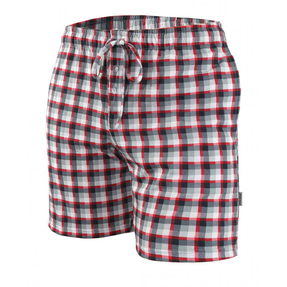 Milo 2 Sesto Senso kurze Pyjamahose, kariert 10, rot