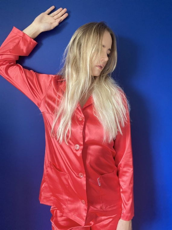 934 Classic Forex Damen Schlafanzug - rot