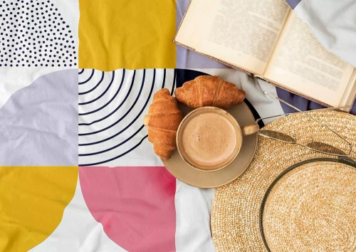 Milargo Verde 008 Geometrische Satinbettwäsche Farograu