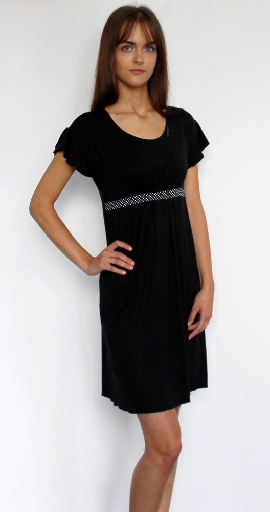 419 Julie Forex Nachthemd - schwarz