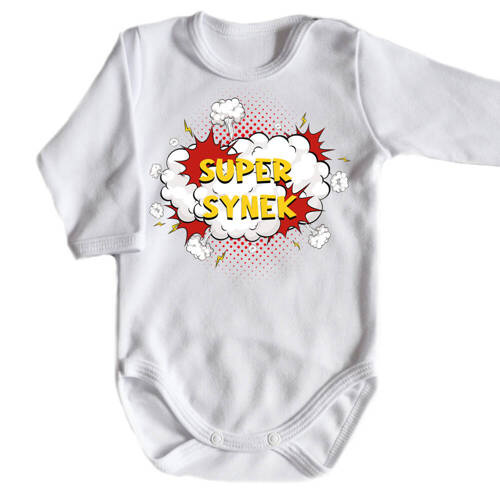 Langarm-Body „SUPER SYN“ Moocha weiß ver2