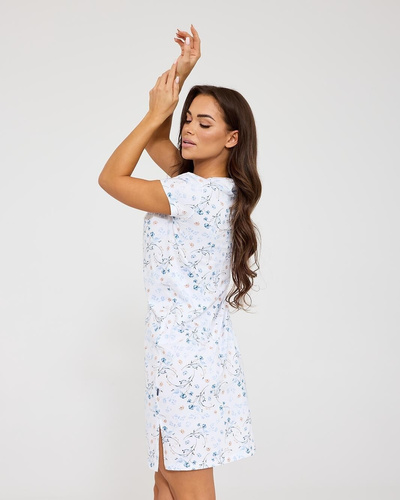 Cornette 167/350 Florence weißes Nachthemd 100% Baumwolle