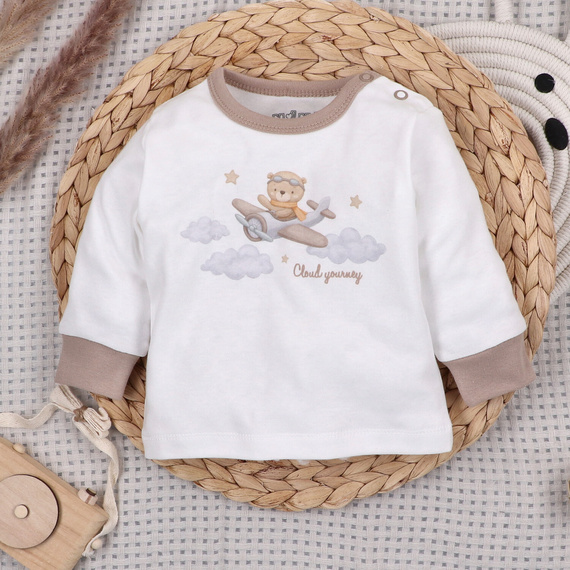 ABN-5511 Sky Journey Nini Babybluse – aus Bio-Baumwolle