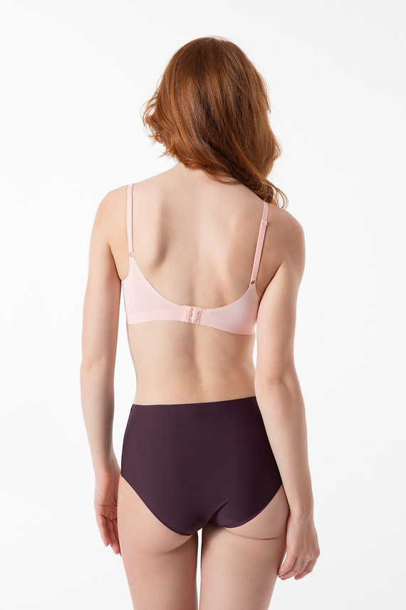 Julimex Dark Plum Simple Maxi-Slip – glatt, nahtlos, in einer Box