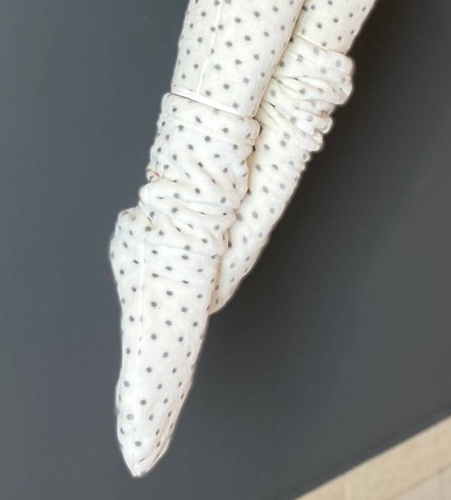 553/554 Wellsoft Smooth Schlafsocken De Lafense - ecru klein gepunktet