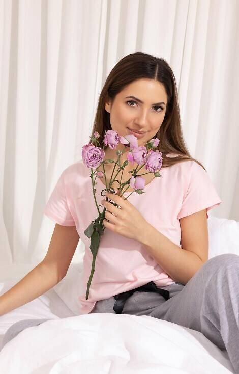 699 Regina Damenpyjama – Rosa