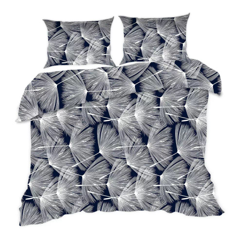 1727N Baumwollbettwäsche Classic E24 Karo Löwenzahn, Marineblau, Weiß – 100 % Baumwolle, langlebig, bunt, 2-teiliges Set