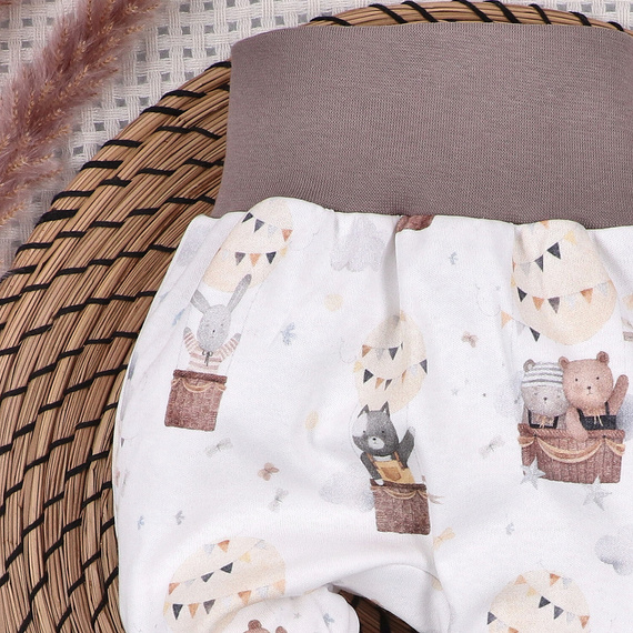 Nini Baby-Halbstrampler Balloon Friends 100% Bio-Baumwolle – Made in Polen