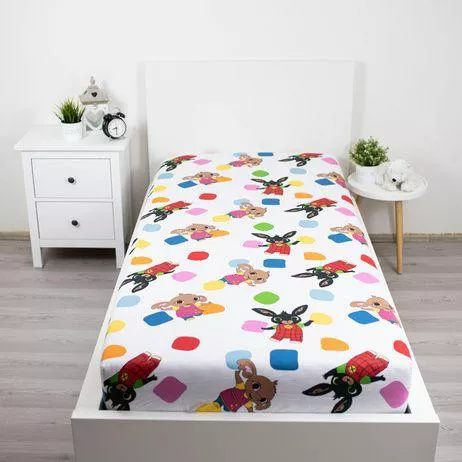 Kinder Spannbettlaken 90x200 Bing Hase Baumwolle Jerry Fabrics