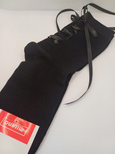 1597.001 Milena Damen-Schnürsocken – Schwarz 2