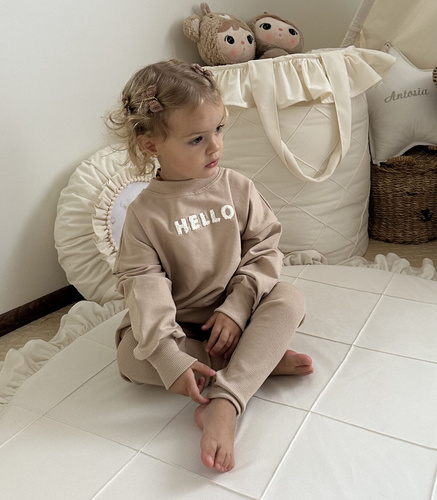 Gestreifte Leggings für Kinder von Yosoy – Karamell