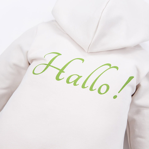 Hallo Eevi-Trainingsanzug mit Kapuze – Ecru